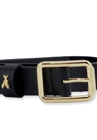 PATRIZIA PEPE Cintura Donna Logo Gold Small Nera CW6408-L001 - Sandrini Calzature e Abbigliamento