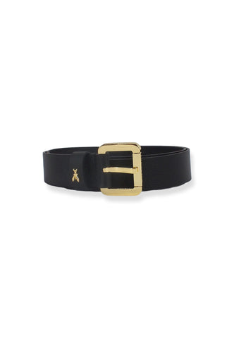 PATRIZIA PEPE Cintura Donna Logo Gold Small Nera CW8684-L001 - Sandrini Calzature e Abbigliamento