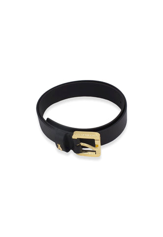 PATRIZIA PEPE Cintura Donna Logo Gold Small Nera CW8684-L001 - Sandrini Calzature e Abbigliamento