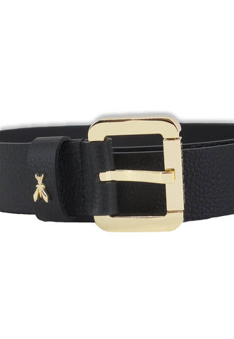 PATRIZIA PEPE Cintura Donna Logo Gold Small Nera CW8684-L001 - Sandrini Calzature e Abbigliamento