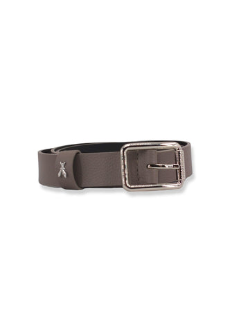 PATRIZIA PEPE Cintura Donna Logo Silver Marrone Dark Tatami CW6408-L001 - Sandrini Calzature e Abbigliamento