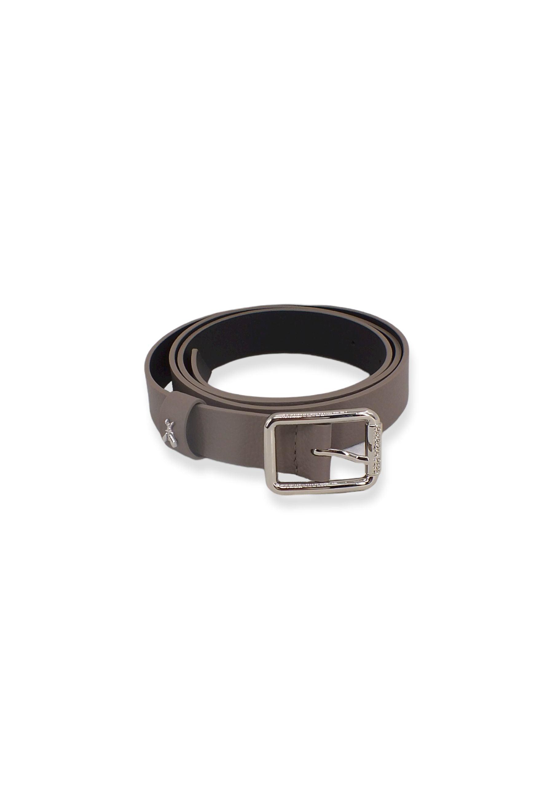 PATRIZIA PEPE Cintura Donna Logo Silver Marrone Dark Tatami CW6408-L001 - Sandrini Calzature e Abbigliamento