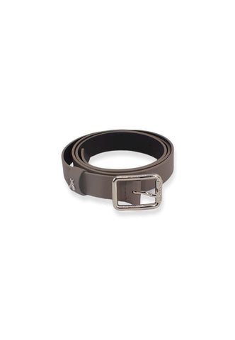 PATRIZIA PEPE Cintura Donna Logo Silver Marrone Dark Tatami CW6408-L001 - Sandrini Calzature e Abbigliamento