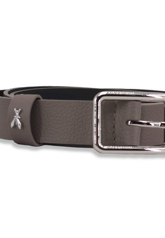 PATRIZIA PEPE Cintura Donna Logo Silver Marrone Dark Tatami CW6408-L001 - Sandrini Calzature e Abbigliamento