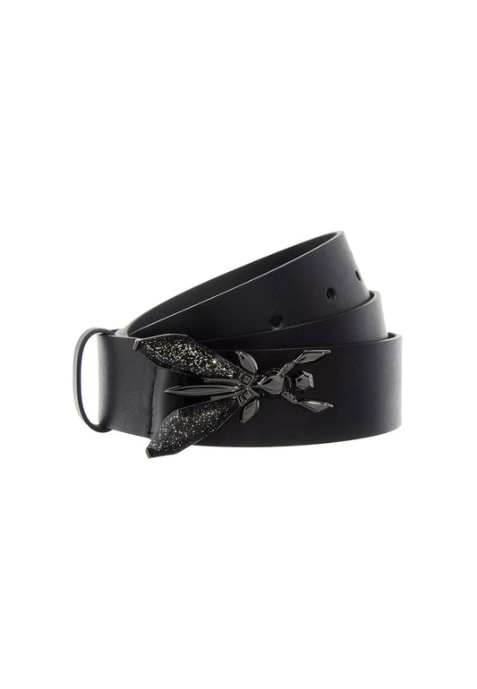 PATRIZIA PEPE Cintura Donna Nero Gun Metal 8W0472-L048 - Sandrini Calzature e Abbigliamento