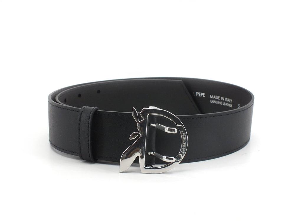 PATRIZIA PEPE Cintura Pelle Logo Black 2V9899-A9X5 - Sandrini Calzature e Abbigliamento