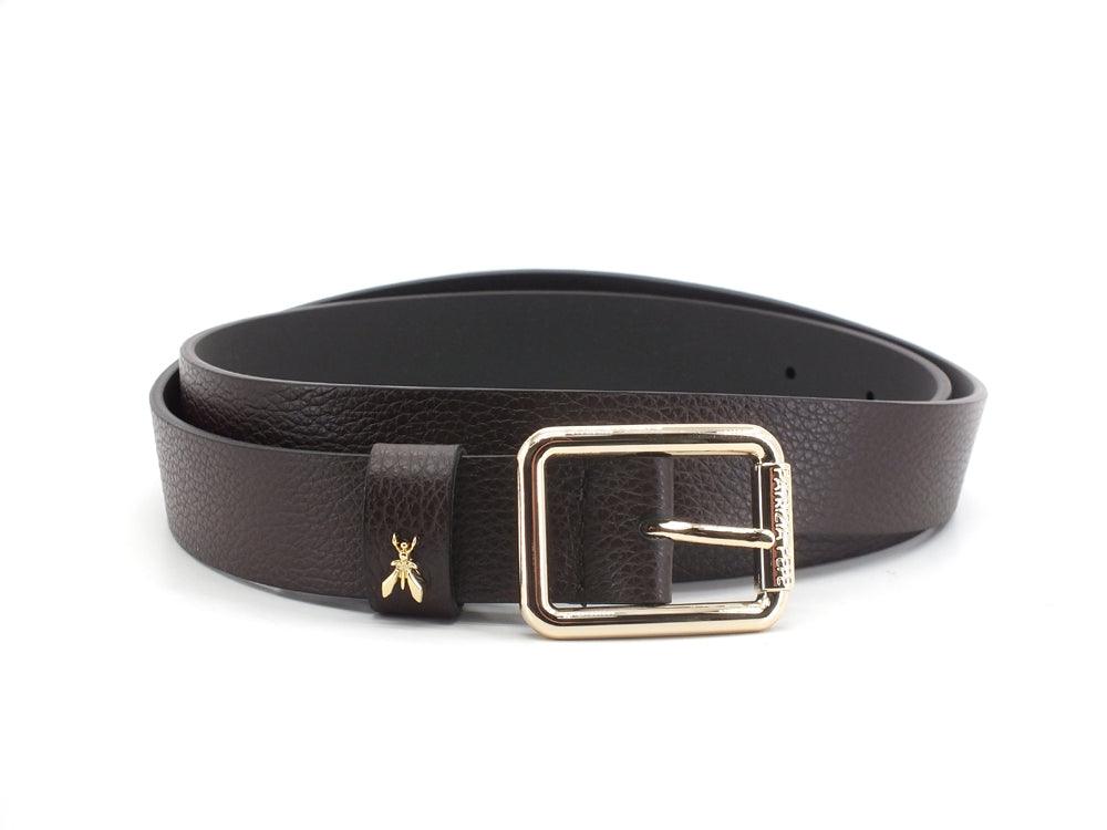 PATRIZIA PEPE Cintura Pelle Logo Ebony 2V6408-A4U8 - Sandrini Calzature e Abbigliamento