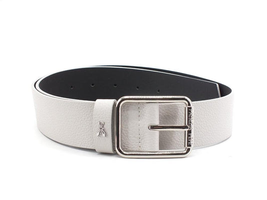 PATRIZIA PEPE Cintura Pelle Logo Ice Grey 2V6409-A4U8 - Sandrini Calzature e Abbigliamento