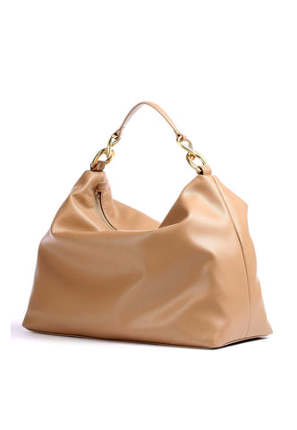PATRIZIA PEPE Hobo Borsa Beige Ocean Sand 8B0064-E005 - Sandrini Calzature e Abbigliamento