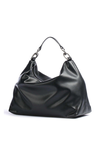 PATRIZIA PEPE Hobo Borsa Black Gold 8B0064-E005 - Sandrini Calzature e Abbigliamento