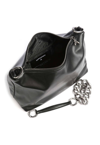 PATRIZIA PEPE Hobo Borsa Black Gold 8B0064-E005 - Sandrini Calzature e Abbigliamento