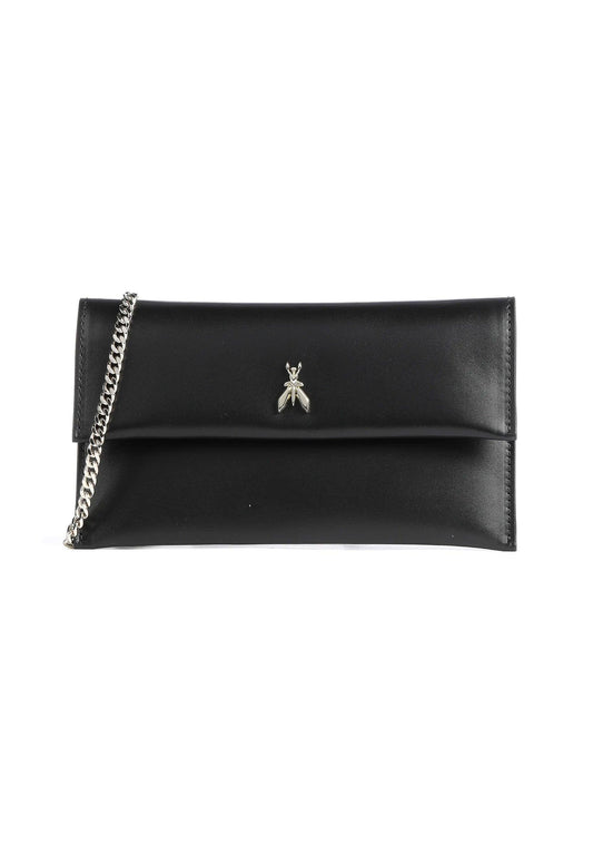 PATRIZIA PEPE Pochette Black Light Gold 2B0050-L011 - Sandrini Calzature e Abbigliamento