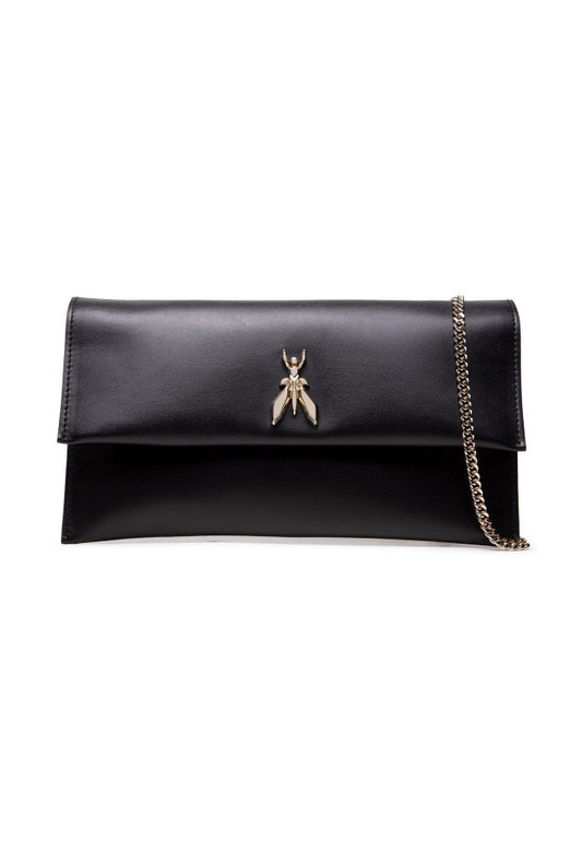 PATRIZIA PEPE Pochette Black Light Gold CB5460-L011 - Sandrini Calzature e Abbigliamento