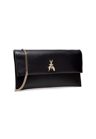 PATRIZIA PEPE Pochette Black Light Gold CB5460-L011 - Sandrini Calzature e Abbigliamento