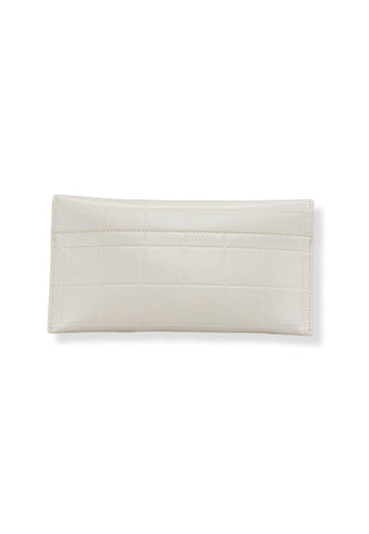 PATRIZIA PEPE Pochette Tracolla Logo Gold Off White 8B5460-L046 - Sandrini Calzature e Abbigliamento