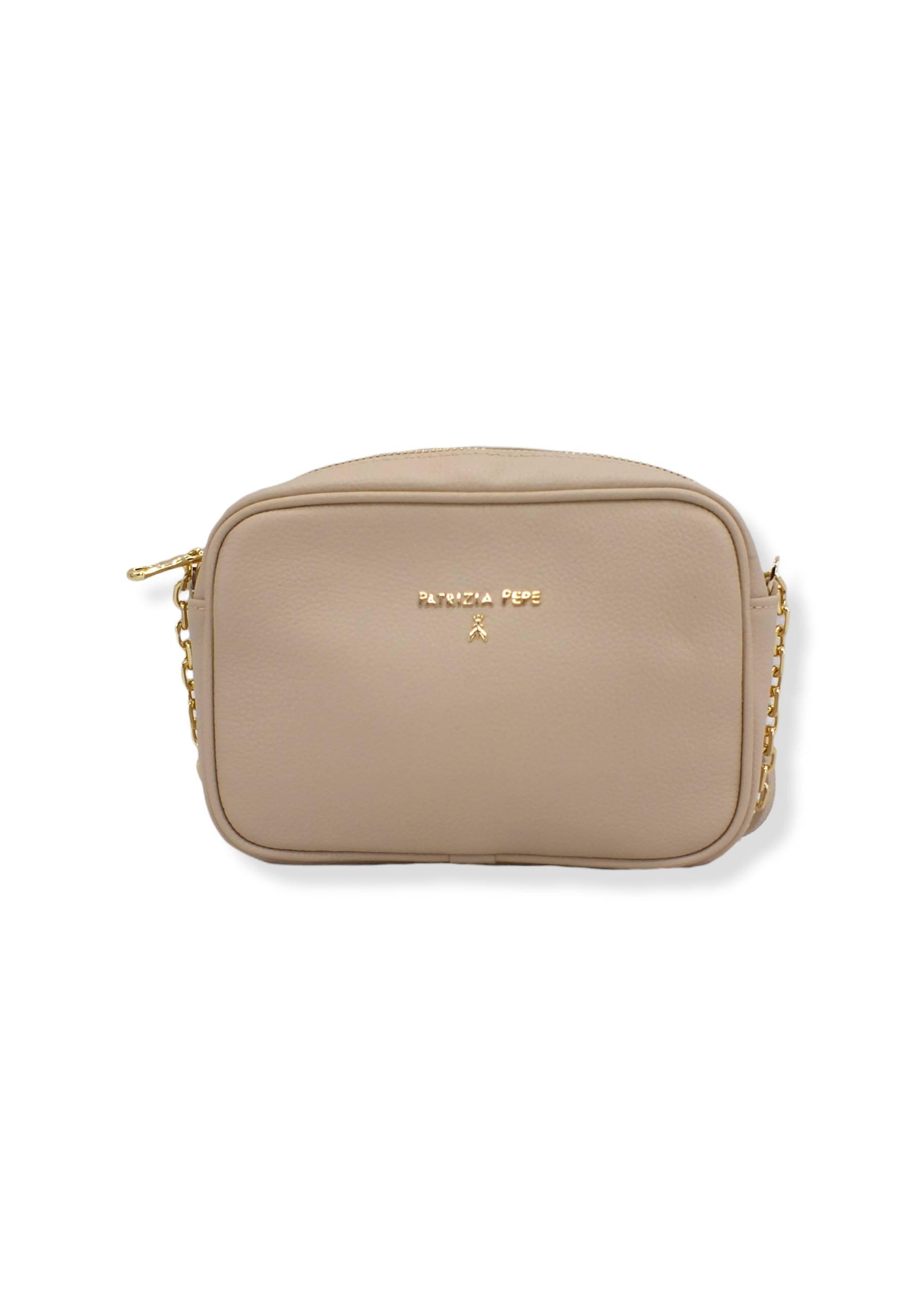 PATRIZIA PEPE Pochette Zip Beige Ocean Sand CB0071-L001 - Sandrini Calzature e Abbigliamento