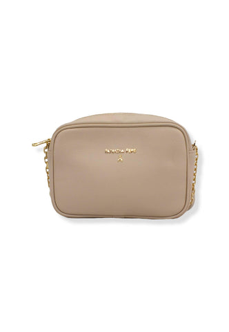 PATRIZIA PEPE Pochette Zip Beige Ocean Sand CB0071-L001 - Sandrini Calzature e Abbigliamento