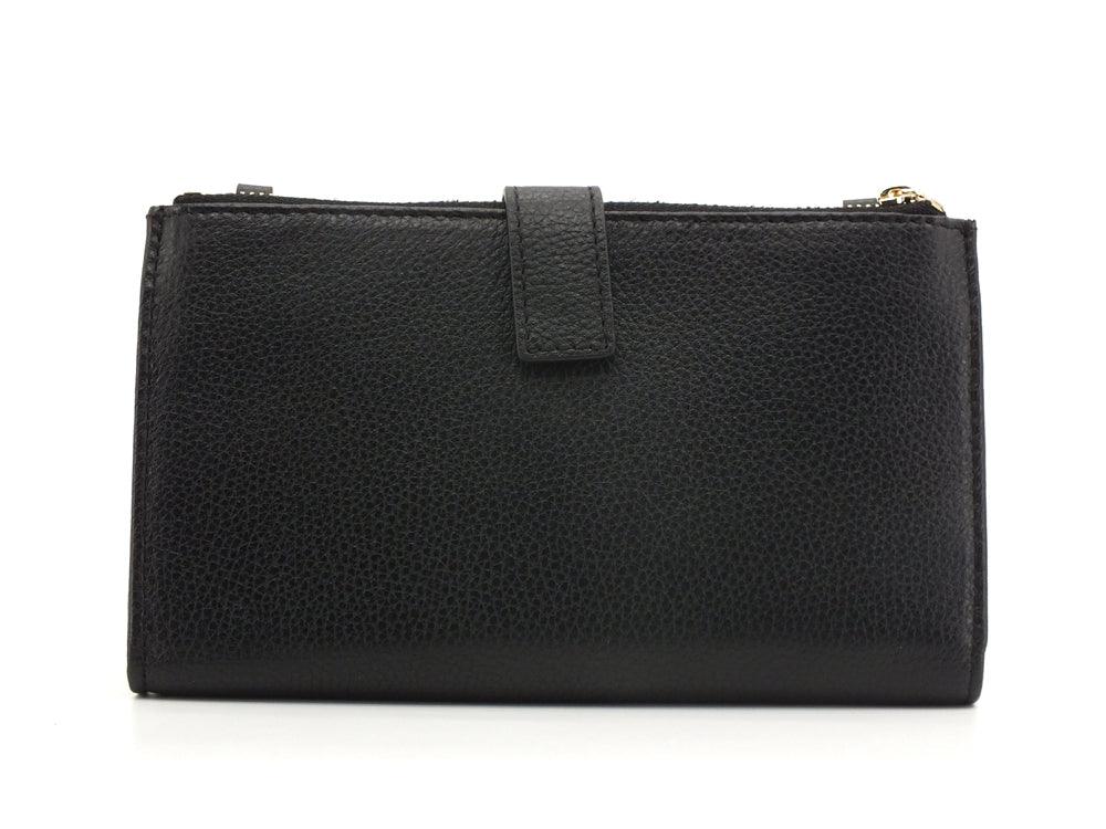 PATRIZIA PEPE PORTAFOGLIO DONNA DOUBLE ZIP BLACK 2V9774-A4U8N - Sandrini Calzature e Abbigliamento