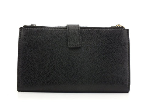 PATRIZIA PEPE PORTAFOGLIO DONNA DOUBLE ZIP BLACK 2V9774-A4U8N - Sandrini Calzature e Abbigliamento