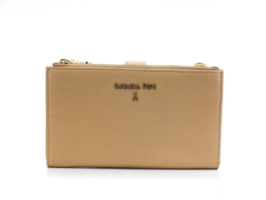 PATRIZIA PEPE PORTAFOGLIO DONNA DOUBLE ZIP POMPEI BEIGE 2V9774-A4U8N - Sandrini Calzature e Abbigliamento
