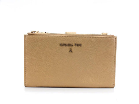 PATRIZIA PEPE PORTAFOGLIO DONNA DOUBLE ZIP POMPEI BEIGE 2V9774-A4U8N - Sandrini Calzature e Abbigliamento