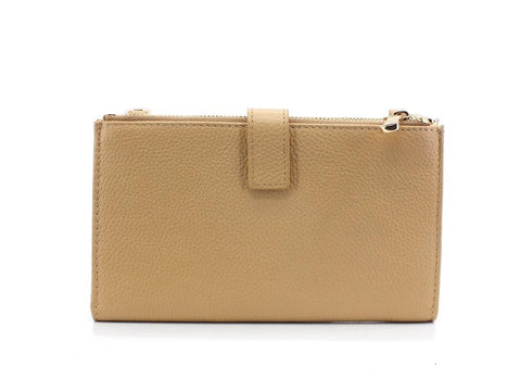 PATRIZIA PEPE PORTAFOGLIO DONNA DOUBLE ZIP POMPEI BEIGE 2V9774-A4U8N - Sandrini Calzature e Abbigliamento