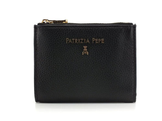 PATRIZIA PEPE Portafoglio Donna Double Zip Small Nero 2V8732-A4U8N - Sandrini Calzature e Abbigliamento