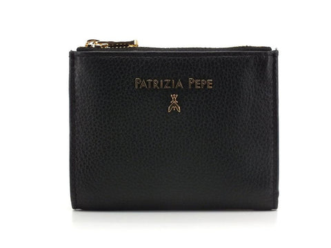 PATRIZIA PEPE Portafoglio Donna Double Zip Small Nero 2V8732-A4U8N - Sandrini Calzature e Abbigliamento