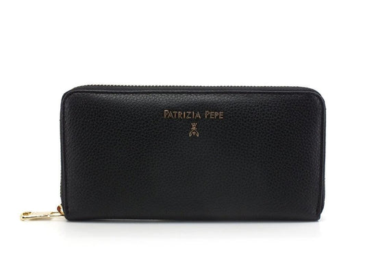 PATRIZIA PEPE Portafoglio Pelle Zip Black 2V4879-A4U8N - Sandrini Calzature e Abbigliamento