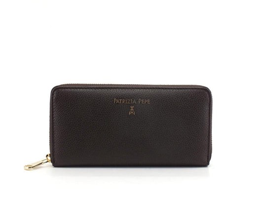 PATRIZIA PEPE Portafoglio Pelle Zip Ebony 2V4879-A4U8N - Sandrini Calzature e Abbigliamento