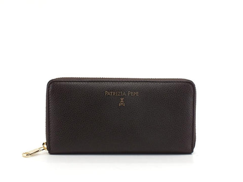 PATRIZIA PEPE Portafoglio Pelle Zip Ebony 2V4879-A4U8N - Sandrini Calzature e Abbigliamento