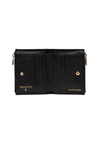 PATRIZIA PEPE Portafoglio Small Donna Nero CQ8732-L001 - Sandrini Calzature e Abbigliamento