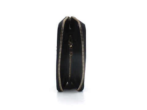 PATRIZIA PEPE Portafoglio Small Zip Logo Nero Black CQ8512L001-K103 - Sandrini Calzature e Abbigliamento
