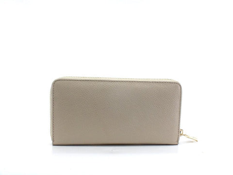 PATRIZIA PEPE Portafoglio Zip Around Logo Beige Ocean Sand CQ4879L001-B732 - Sandrini Calzature e Abbigliamento