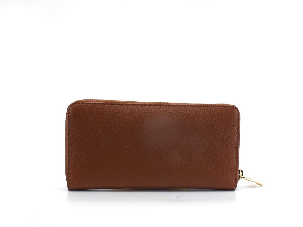 PATRIZIA PEPE Portafoglio Zip Around Logo Marrone Soft Brown CQ4879L001-B734 - Sandrini Calzature e Abbigliamento