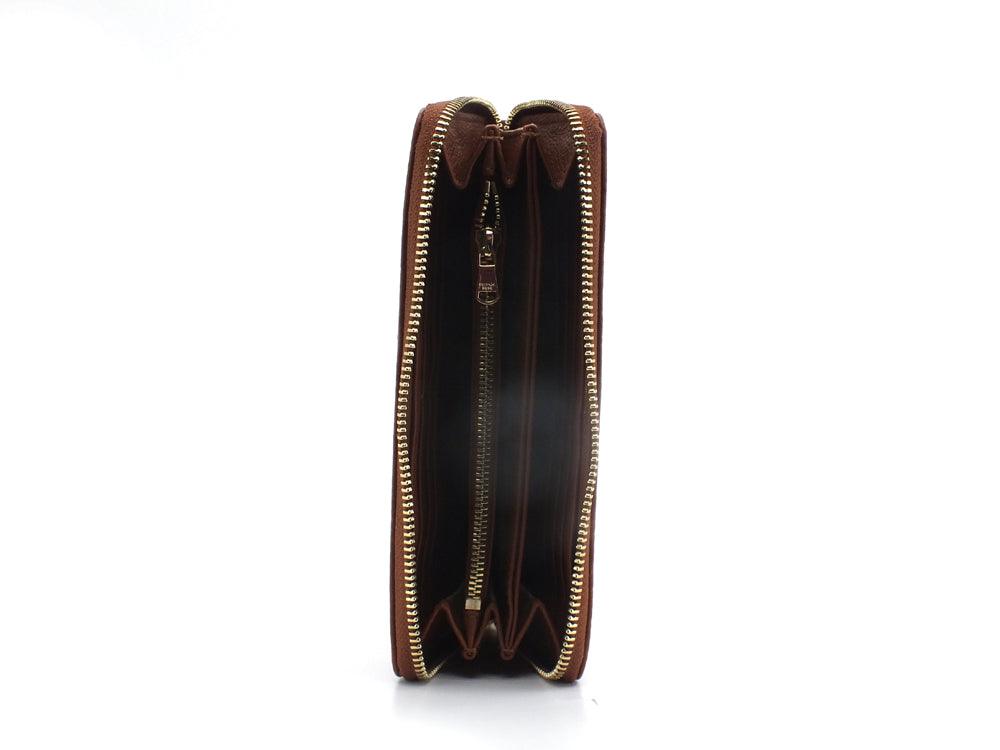 PATRIZIA PEPE Portafoglio Zip Around Logo Marrone Soft Brown CQ4879L001-B734 - Sandrini Calzature e Abbigliamento