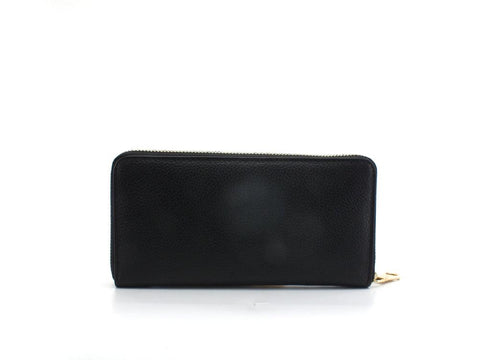 PATRIZIA PEPE Portafoglio Zip Around Logo Nero Black CQ4879L001-K103 - Sandrini Calzature e Abbigliamento