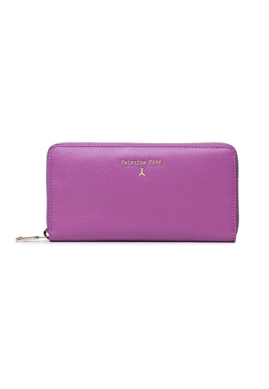PATRIZIA PEPE Portafoglio Zip Donna Orchid Purple CQ4879-L001 - Sandrini Calzature e Abbigliamento