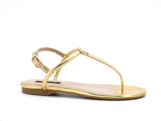 PATRIZIA PEPE Sandalo Infradito Laminato Gold Star 2VA248-A3LT - Sandrini Calzature e Abbigliamento