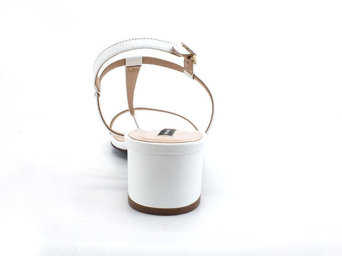 PATRIZIA PEPE Sandalo Listini Tacco White 8X0002L011-W146 - Sandrini Calzature e Abbigliamento