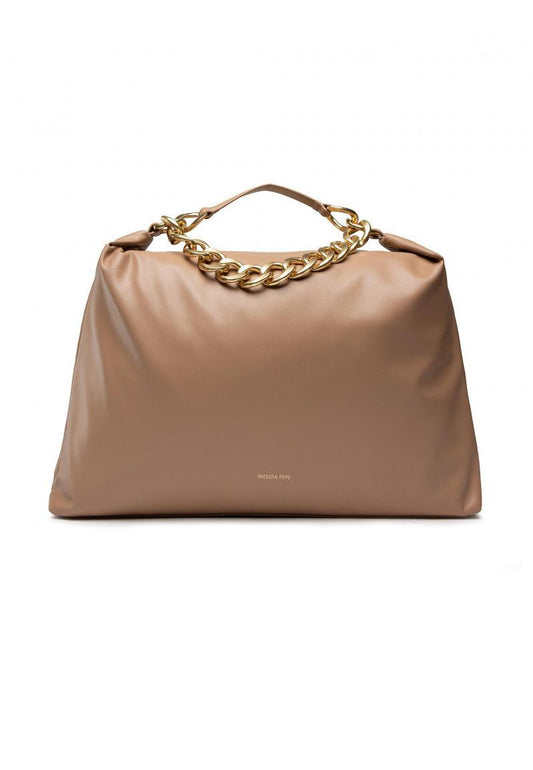 PATRIZIA PEPE Shopper Large Borsa Beige Ocean Sand 8B0063-E005 - Sandrini Calzature e Abbigliamento