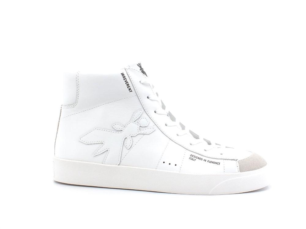 PATRIZIA PEPE Sneaker Hi Pelle White 2VA448-A3KW - Sandrini Calzature e Abbigliamento