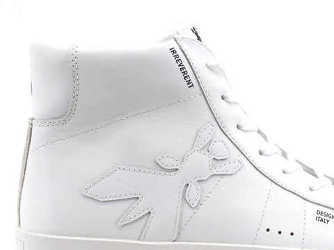 PATRIZIA PEPE Sneaker Hi Pelle White 2VA448-A3KW - Sandrini Calzature e Abbigliamento