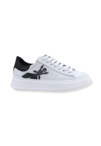 PATRIZIA PEPE Sneaker Logo Ape Sneaker Donna White Black 8Z9708-L011 - Sandrini Calzature e Abbigliamento