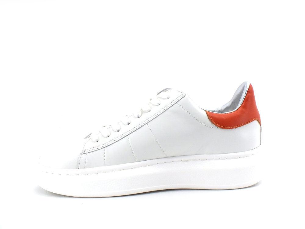 PATRIZIA PEPE Sneaker Logo Ape White Orange Bianco CZ9708L011-FB03 - Sandrini Calzature e Abbigliamento