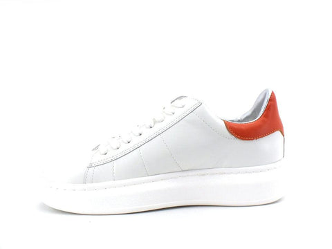 PATRIZIA PEPE Sneaker Logo Ape White Orange Bianco CZ9708L011-FB03 - Sandrini Calzature e Abbigliamento