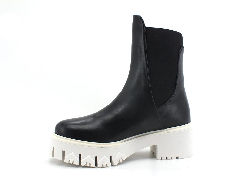 PATRIZIA PEPE Stivaletto Carrarmato Black White 2V9814-A3KW - Sandrini Calzature e Abbigliamento