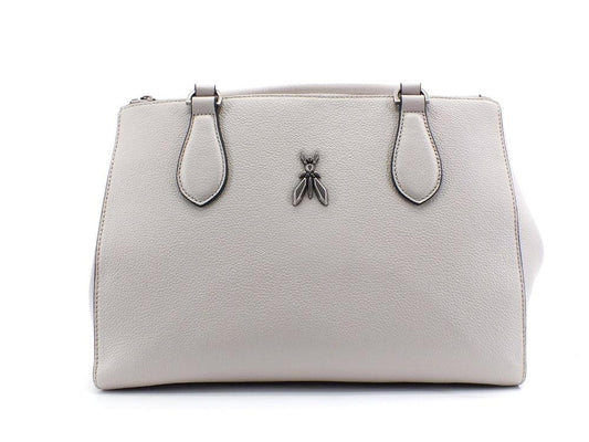 PATRIZIA PEPE Tote Borsa Double Zip Ice Grey 2V9941-A4U8W - Sandrini Calzature e Abbigliamento
