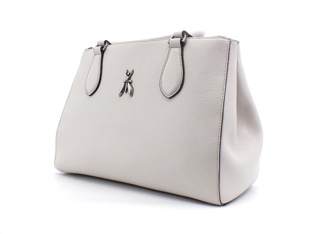 PATRIZIA PEPE Tote Borsa Double Zip Ice Grey 2V9941-A4U8W - Sandrini Calzature e Abbigliamento