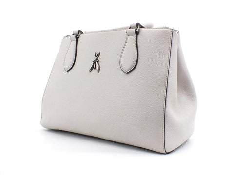 PATRIZIA PEPE Tote Borsa Double Zip Ice Grey 2V9941-A4U8W - Sandrini Calzature e Abbigliamento